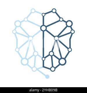 AI technology icon vector design for UI creation, artificial intelligence icon concepts such as robot, digital, vr, ai, cyber operatating system, AI c Stock Vector