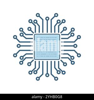 Artificial Intelligence groups Related Vector Line Icons. Contains such Icons as AI processing, Algorithm, Self-learning style. Editable Stroke design Stock Vector