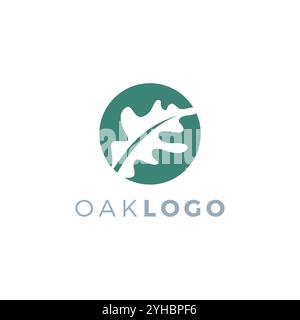 Oak Logo Vector Illustration. Oak Leaf Icon Stock Vector