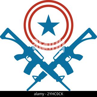 Military Army logo icon design template Stock Vector