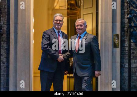 London, UK. 06th Nov, 2024. UK Prime Minister Keir Starmer receives King Abdullah II of Jordan at 10 Downing Street, in London, United Kingdom, on November 6, 2024. Photo by Balkis Press/ABACAPRESS.COM Credit: Abaca Press/Alamy Live News Stock Photo