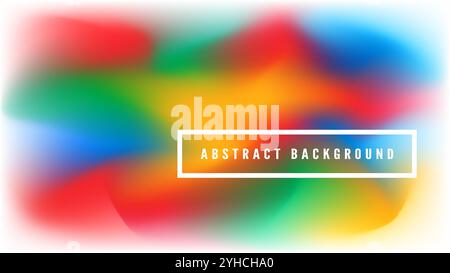 Modern vector background with colorful gradient mesh effect. Features smooth transitions in red, green, blue, and yellow, ideal for web, posters, and Stock Vector
