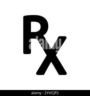 Rx icon design,clean vector. Rx icon vector design template in white background Stock Vector