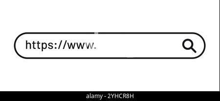 Search bar for website template Stock Vector