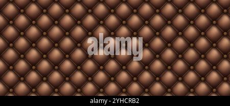 Decorative upholstery quilted background. Stock Vector