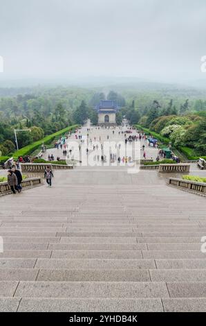 Mausoleum of Dr. Sun Yat-sen, Nanjing, Jiangsu province, China, Asia Stock Photo