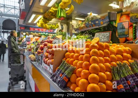 The central market, Mercado Central de Atarazanas in Malaga, Spain. Stock Photo