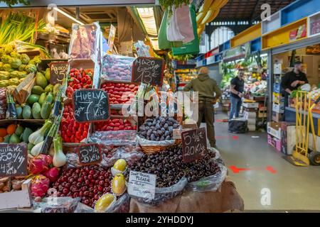 The central market, Mercado Central de Atarazanas in Malaga, Spain. Stock Photo