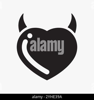 Halloween Devil’s mask vector in white background Stock Vector