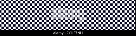 Black and white checkerboard pattern background. Classic checkered race flag car finish line or start line. Flat vector illustration isolated on white Stock Vector