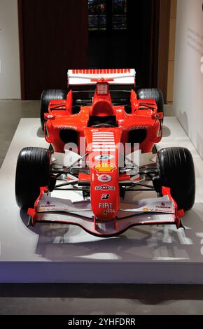 New York, USA. 11th Nov, 2024. 2006 Ferrari 248 F1 driven by Michael Schumacher to five Grand Prix victories, no auction estimate, on display at Sotheby's in New York on November 11, 2024. (Photo by Stephen Smith/SIPA USA) Credit: Sipa USA/Alamy Live News Stock Photo