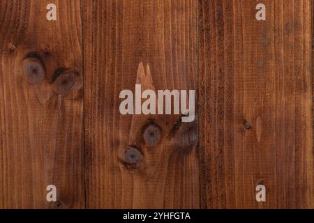 Richly textured wooden surface showcasing natural patterns and warm brown tones Stock Photo