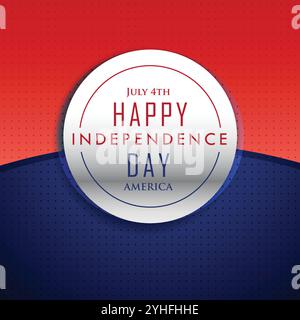 4th july happy independence day background Stock Vector