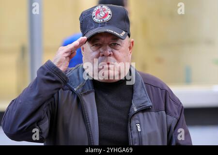 NEW YORK, NEW YORK - NOVEMBER 11: Thousands of people gather to honor U.S. veterans during the 105th Annual Veterans Day Parade in New York City on November 11, 2024. Spanning Fifth Avenue, the parade celebrates the service and sacrifice of veterans from all branches of the armed forces. (Photo: Giada Papini Rampelotto/EuropaNewswire) Stock Photo