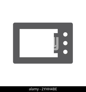 Microwave vector icon. Home appliance simple symbol. Stock Vector