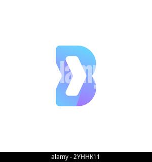 Letter B Arrow logo design vector. Type logo for business. Stock Vector