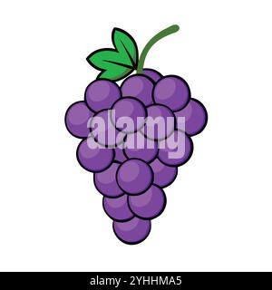 simple vector illustration of a mango, in a simple and clean style, suitable for food and health themes. fruits flat illustration. Stock Vector