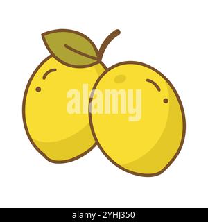 simple vector illustration of a marula, in a simple and clean style, suitable for food and health themes. fruits flat illustration. Stock Vector