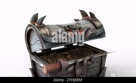 boxes with bat decorations with white background Stock Photo