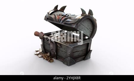 boxes with bat decorations with white background Stock Photo