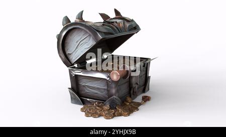 boxes with bat decorations with white background Stock Photo