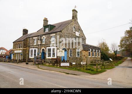 The Goathland Hotel, Aidensfield Arms in the TV Series Heartbeat. North Yorkshire, England Stock Photo