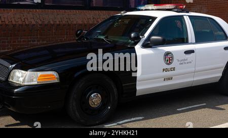 American police car parked in Weybridge, Surrey Stock Photo