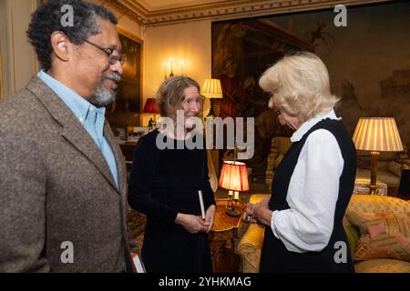 Queen Camilla during a reception for the Booker Prize Foundation at ...