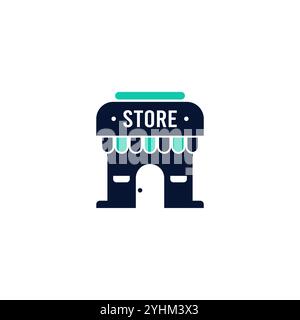 Store icon vector illustration logo template Stock Vector