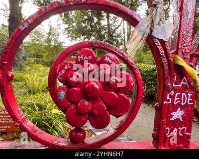 Strawberry field gateway, The Beatles song, Liverpool, England, United Kingdom Stock Photo