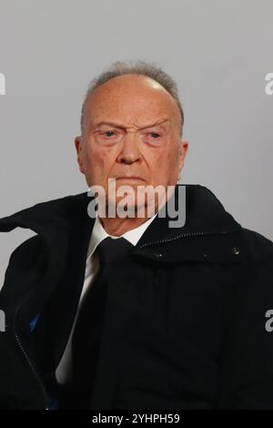 Mexico City, Mexico. 12th Nov, 2024. Alejandro Gertz Manero, Attorney General of the Mexican Republic speaking during a briefing at the National Palace. on November 12, 2024 in Mexico City, Mexico. (Credit Image: © Carlos Santiago/eyepix via ZUMA Press Wire) EDITORIAL USAGE ONLY! Not for Commercial USAGE! Credit: ZUMA Press, Inc./Alamy Live News Stock Photo