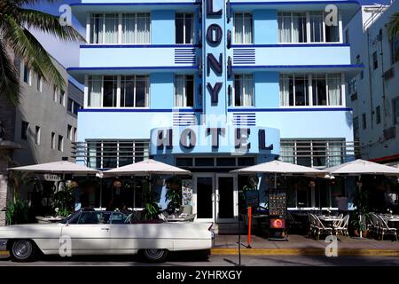 The Colony Hotel, South Beach Stock Photo