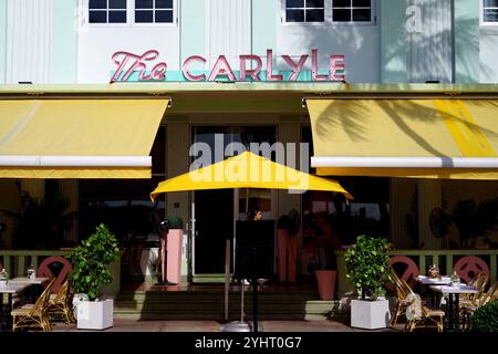 Carlyle Hotel, South Beach Stock Photo