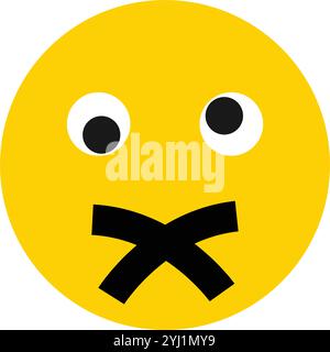 no talking icon illustration design Stock Vector