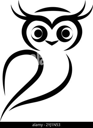 owl logo icon illustration design Stock Vector