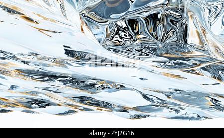 Illustration of Abstract rippling water texture with reflections and ...