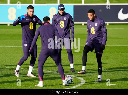 England's Morgan Rogers (left) during a training session at St George's ...