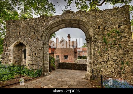 Canterbury, a historic town in Kent, southeastern England. Stock Photo