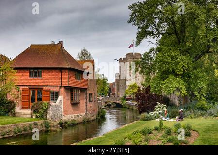 Canterbury, a historic town in Kent, southeastern England. Stock Photo