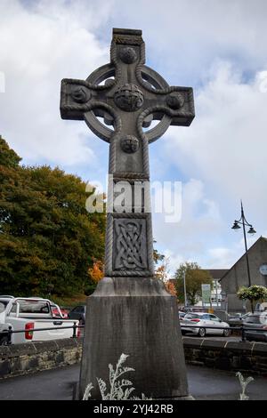 letterkenny celtic cross letterkenny, county donegal, republic of ireland Stock Photo