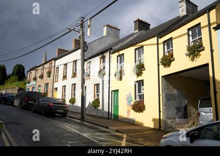 houses on church lane cathedral quarter letterkenny, county donegal, republic of ireland Stock Photo