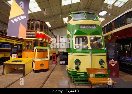 .Blackpool, Tram, Crich, Tramway Museum, Stock Photo