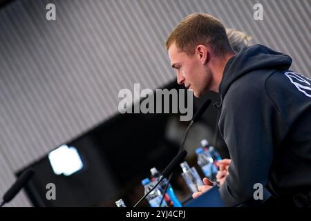 Joshua Kimmich (Deutschland), GER, Pressekonferenz, DFB Fussball Herren Nationalmannschaft Deutschland, am DFB-Campus in Frankfurt am Main, 13.11.2024. Foto: Eibner-Pressefoto/Florian Wiegand Stock Photo