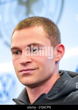 Joshua Kimmich (Deutschland), GER, Pressekonferenz, DFB Fussball Herren Nationalmannschaft Deutschland, am DFB-Campus in Frankfurt am Main, 13.11.2024. Foto: Eibner-Pressefoto/Florian Wiegand Stock Photo