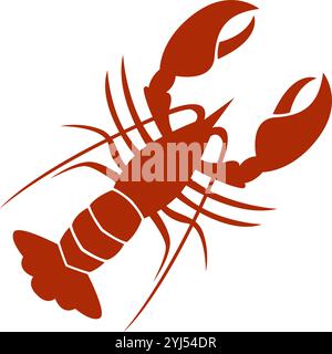 Lobster icon logo design template Stock Vector