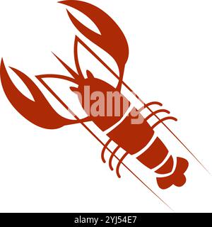 Lobster icon logo design template Stock Vector