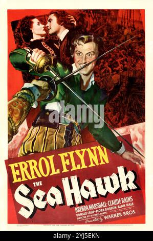 ERROL FLYNN POSTER THE SEA HAWK (1940 Stock Photo - Alamy