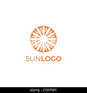 Sun Icon Logo Vector. Sunrise Design Symbol Stock Vector