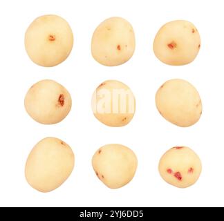 young potato path isolated on white Stock Photo