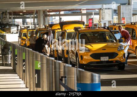 La Guardia Airport is a busy airline hub in New York City, USA  2024 Stock Photo